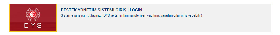 Destek Yönetim Sistemi Giriş Bağlantısı