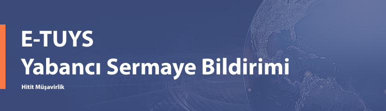 E-TUYS Yabancı Sermaye Bildirimi