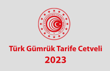 2023 TGTC Türk Gümrük Tarife Cetveli