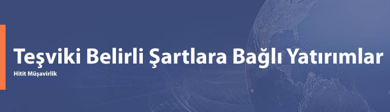 Teşviki Belirli Şartlara Bağlı Yatırımlar